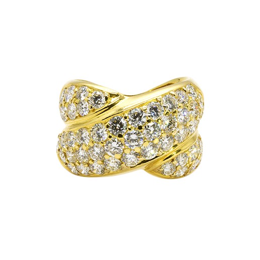Tiffany & Co. 18K Diamond X Ring